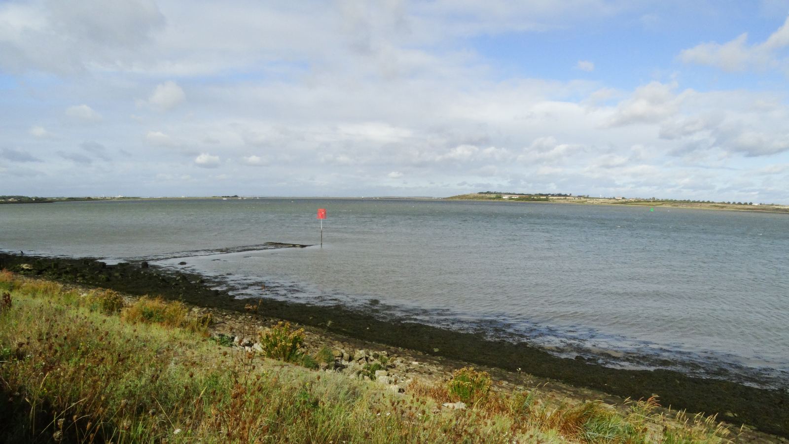 The Swale estuary seen from the coast path at Nagden Marshes